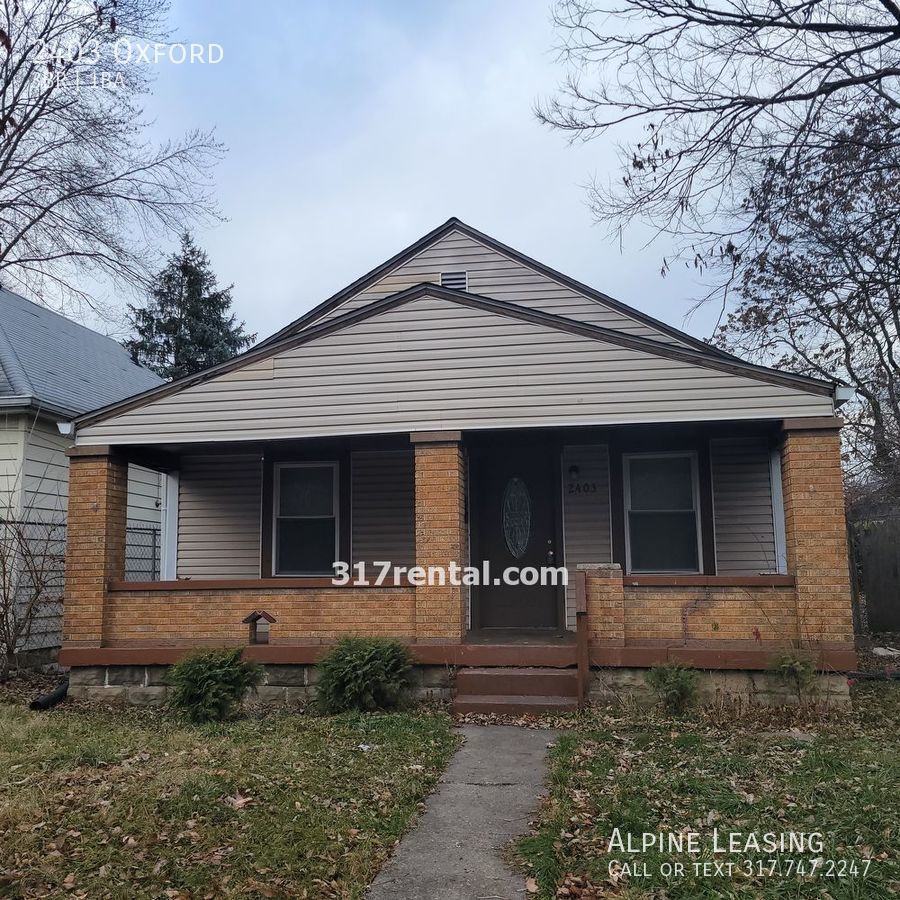 2403 Oxford Indianapolis, IN House for Rent Rentable