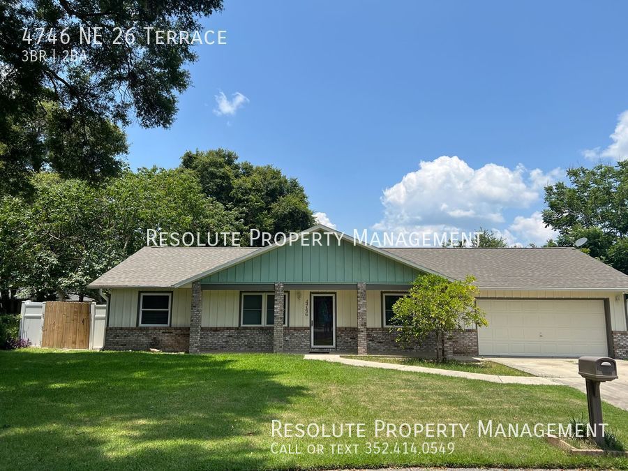 4746 NE 26 Ter Ocala, FL House for Rent Rentable