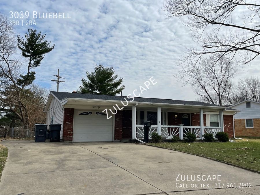 3039 Bluebell Indianapolis, IN House for Rent Rentable