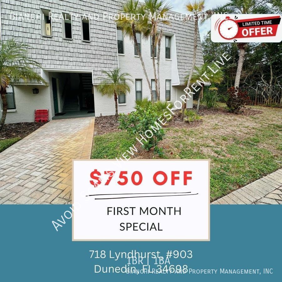 718 Lyndhurst Dunedin, FL Apartment for Rent Rentable