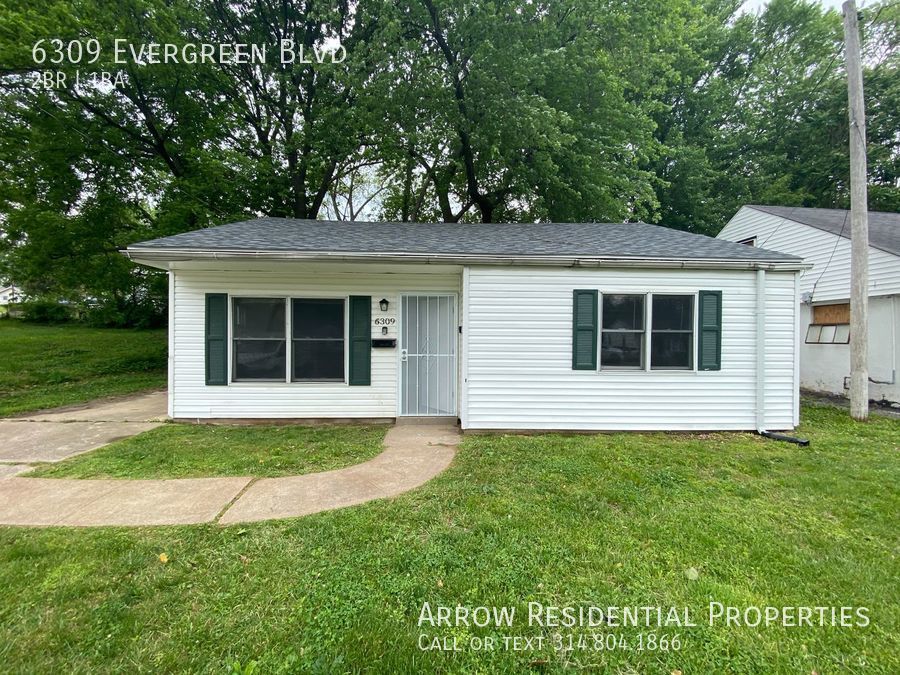 6309 Evergreen Blvd St Louis, MO House for Rent Rentable