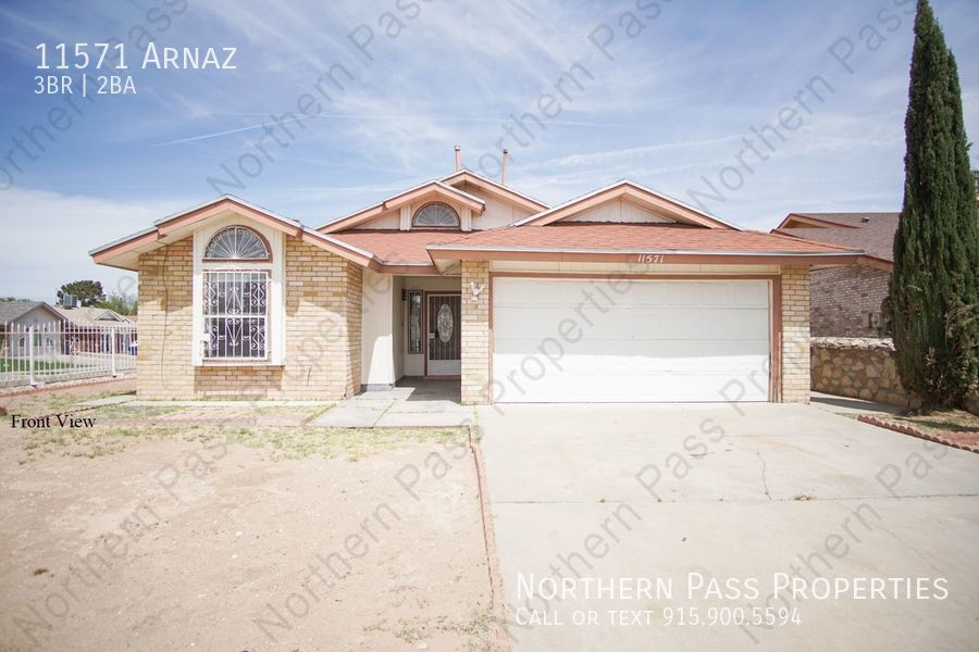 11571 Arnaz El Paso, TX House for Rent Rentable