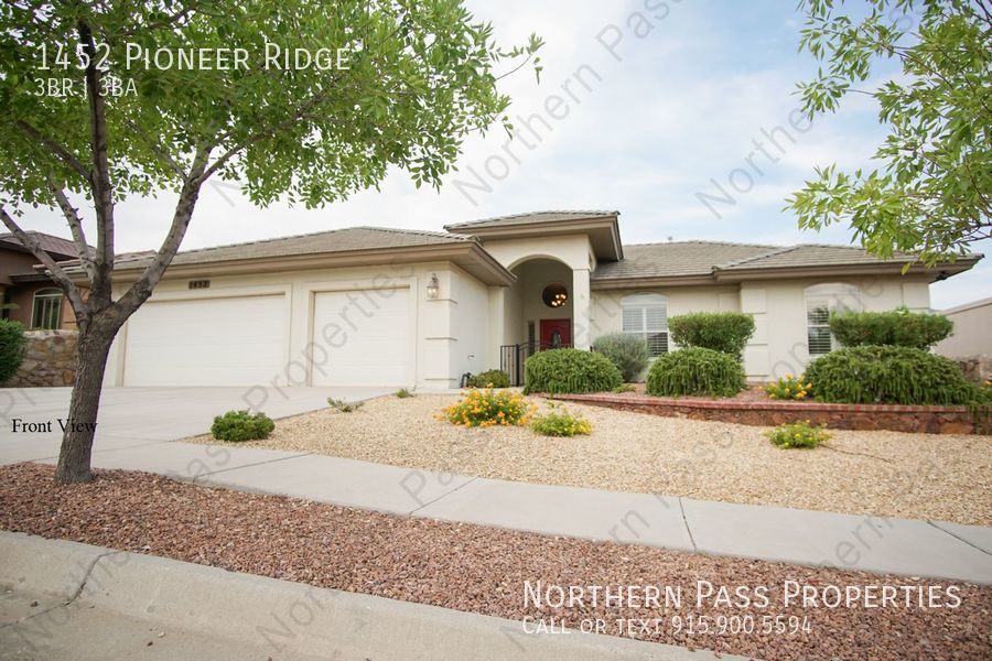 1452 Pioneer Rdg El Paso, TX House for Rent Rentable