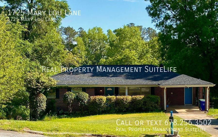 1725 Mary Lou Ln Atlanta, GA House for Rent Rentable