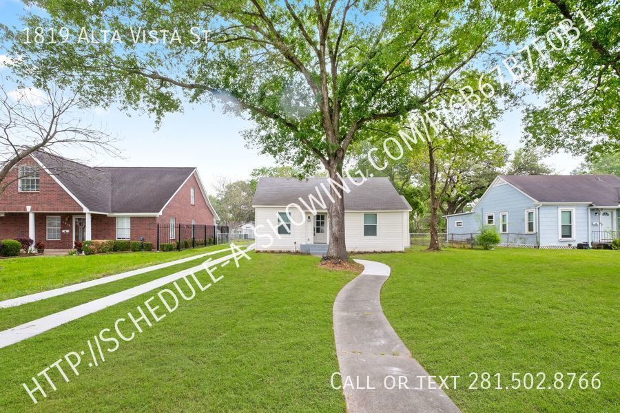 1819 Alta Vista St Houston, TX House for Rent Rentable