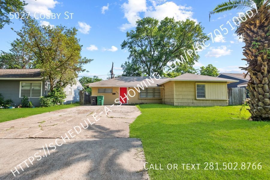 5027 Cosby St Houston, TX House for Rent Rentable