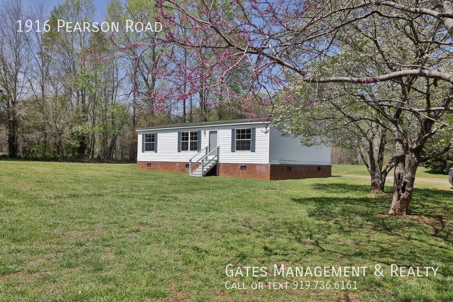 1916 Pearson Rd Hurdle Mills, NC House for Rent Rentable