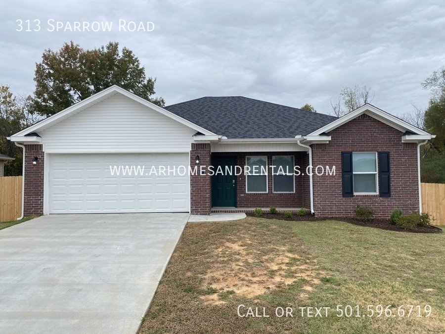313 Sparrow Rd Jacksonville, AR House for Rent Rentable