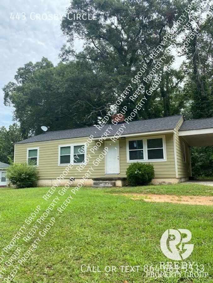 443 Crosby Cir Greenville, SC House for Rent Rentable