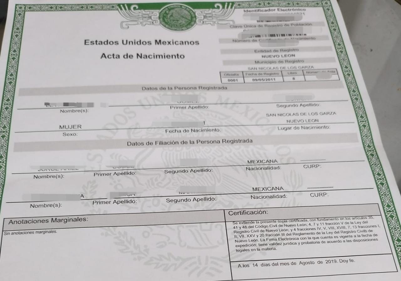 ¿Cómo sacar un acta de nacimiento en línea en Nuevo León?