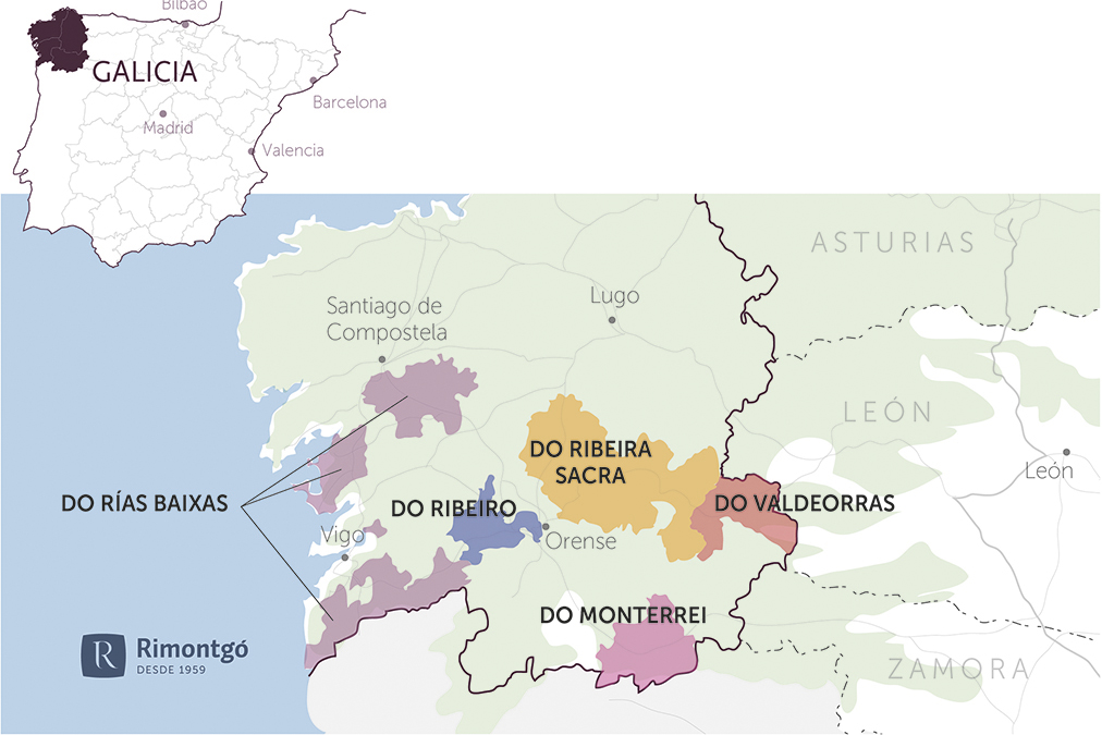 Caves à vendre en Galice, région de l’albariño Rimontgó