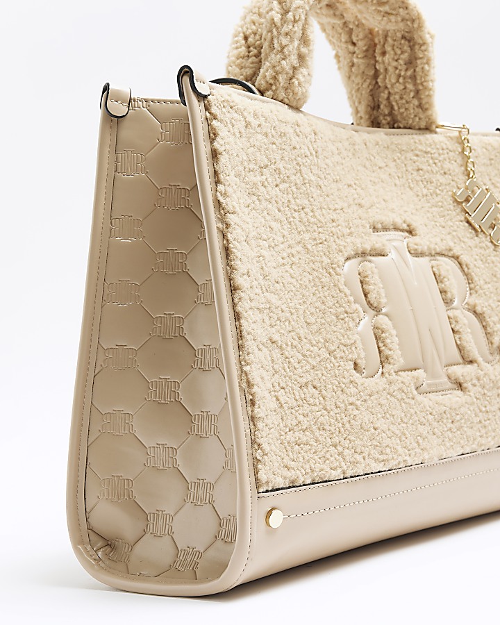 Beige shopper bag River Island
