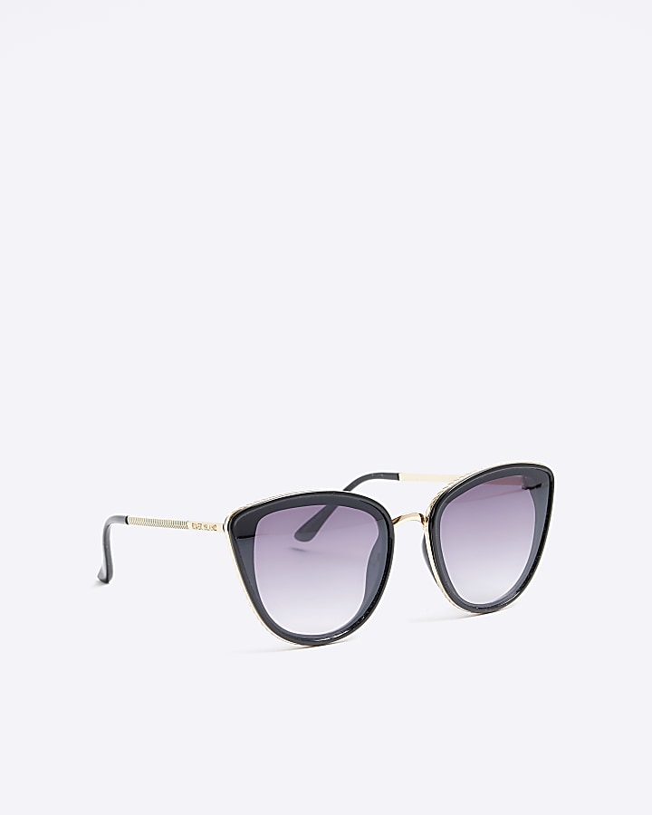 Black cat eye sunglasses River Island