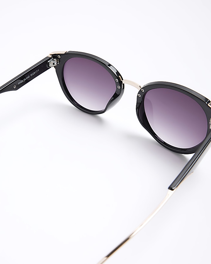 Black cat eye sunglasses River Island