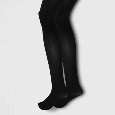 Black opaque tights 2 pack River Island
