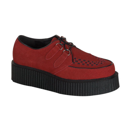 CREEPER402S Red Suede Creepers