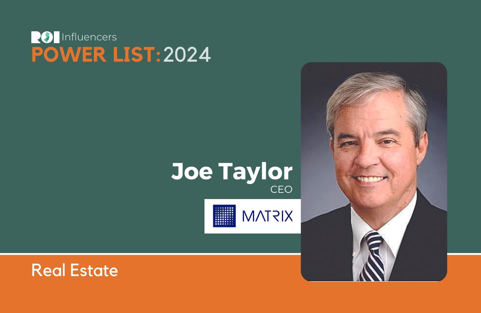 ROI Influencers Power List 2024 Real Estate — Joe Taylor ROINJ