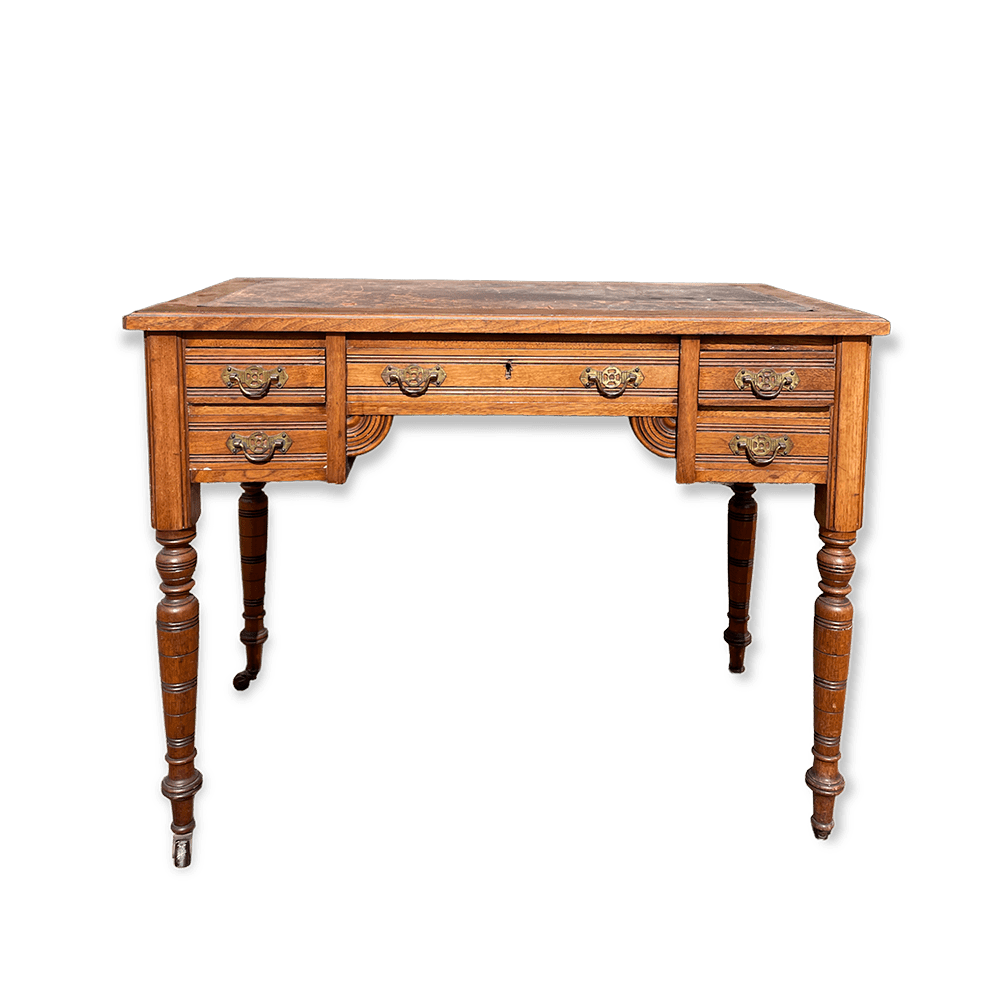 The Arles Antique Wooden Desk Array Wedding and Event Hire