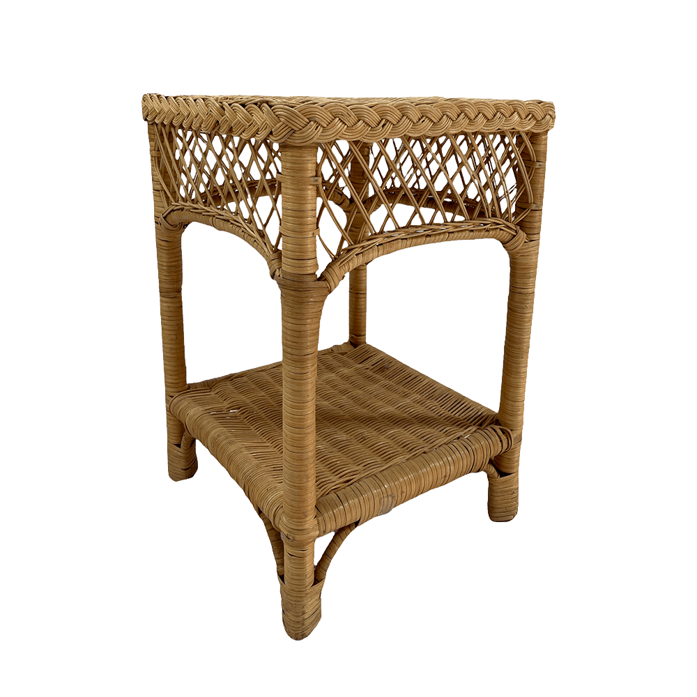 The Cortez Cane Side Table Array Wedding and Event Hire