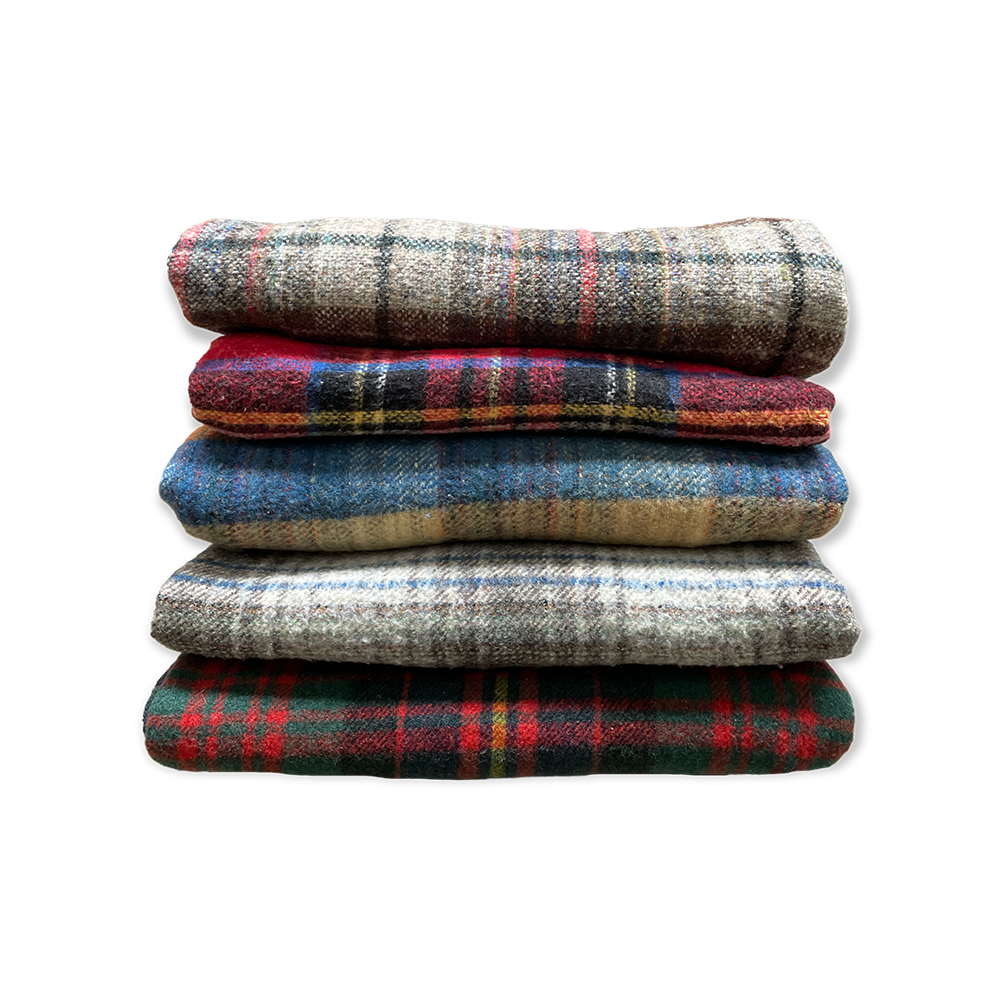 The Highland Vintage Tartan Blanket Array Wedding and Event Hire