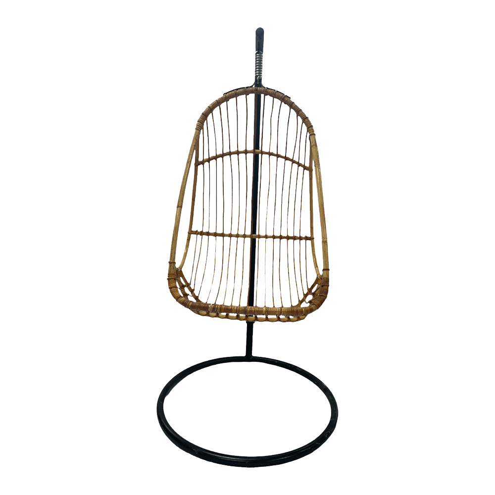 The Rexburg Hanging Cane Chair Array Wedding and Event Hire