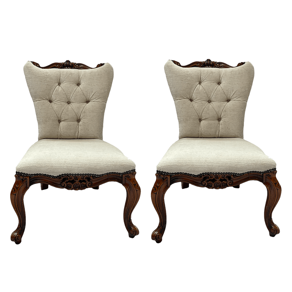 The Abington Low Vintage Chair Array Wedding and Event Hire