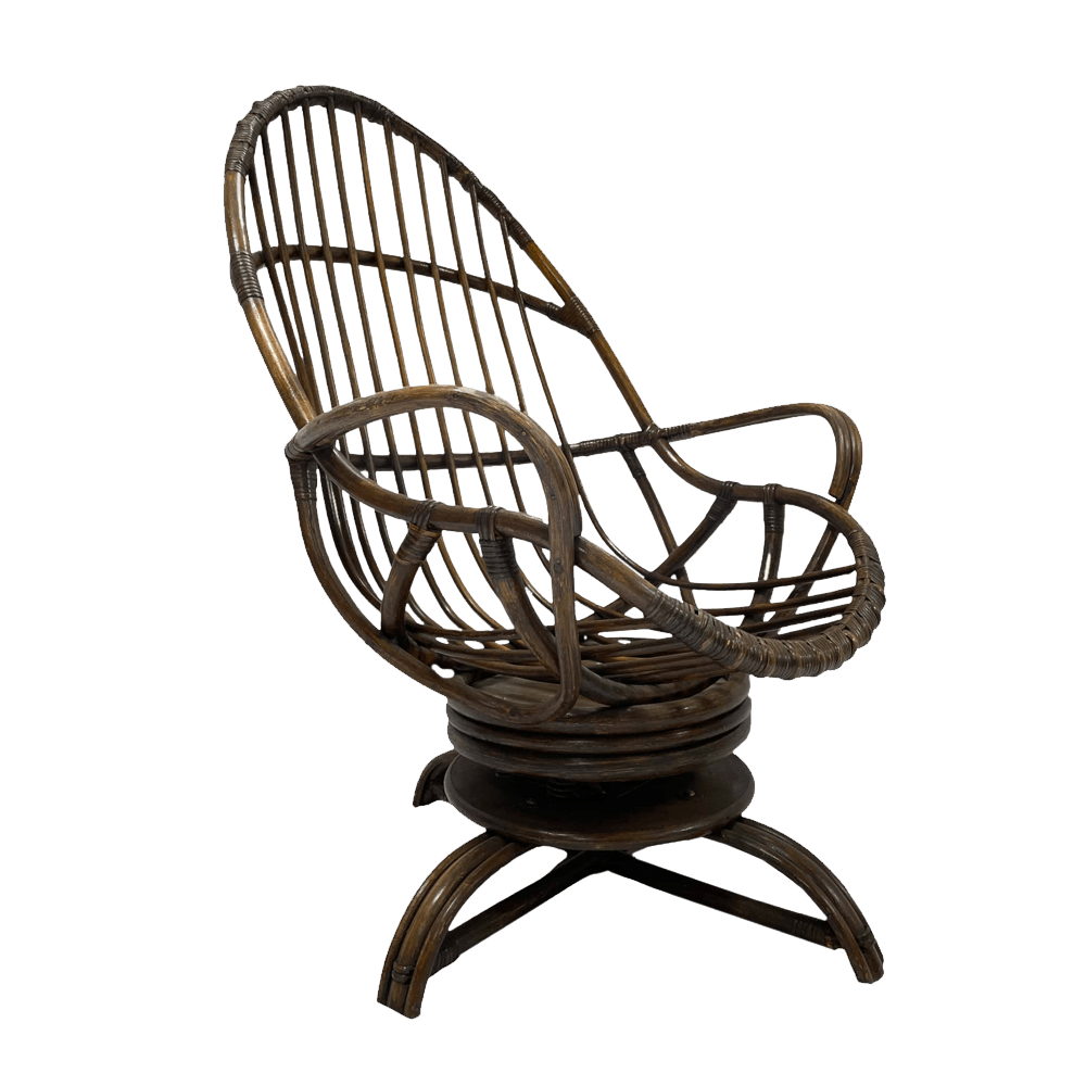 The Palatka Cane Swivel Chair Array Wedding and Event Hire