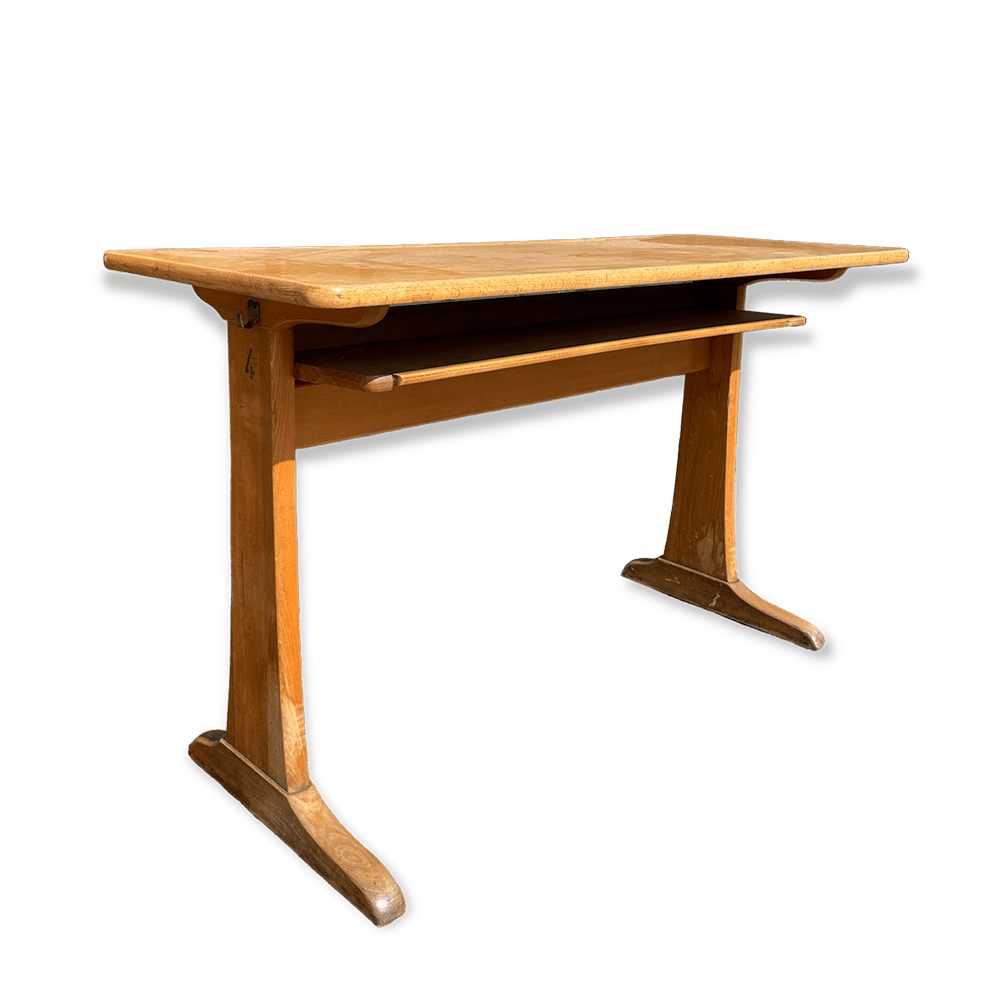 The Laon Midcentury Wooden Desk Array Wedding and Event Hire