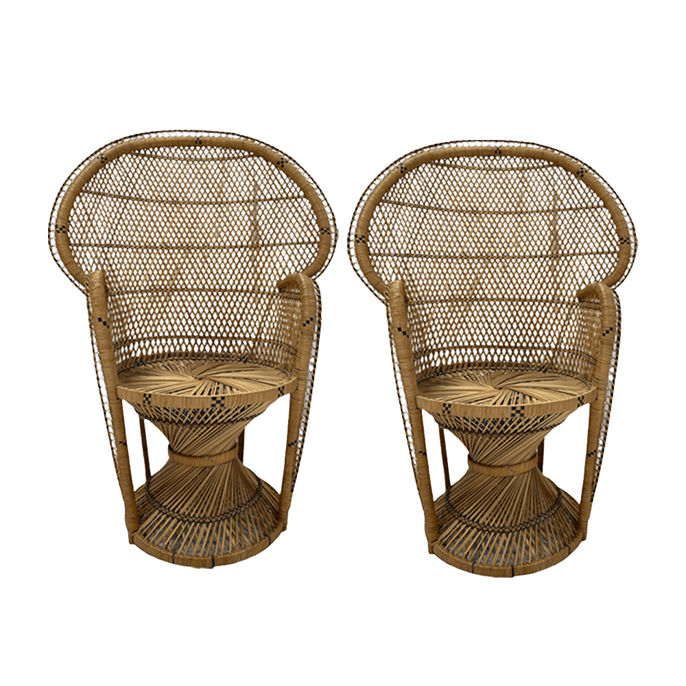 The Cicero Cane Peacock Chair Array Wedding and Event Hire