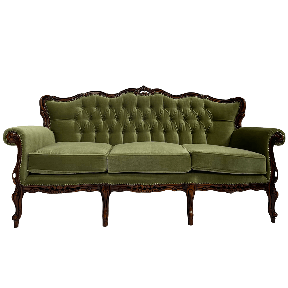 The Haxby Ornate Velvet Sofa Array Wedding and Event Hire