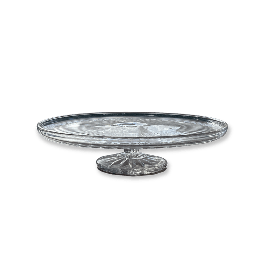 The Anmer Glass Cake Stand Array Wedding and Event Hire