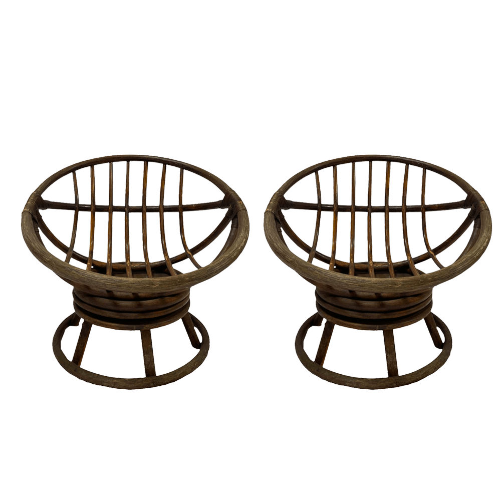 The Orlando Cane Swivel Chair Array Wedding and Event Hire