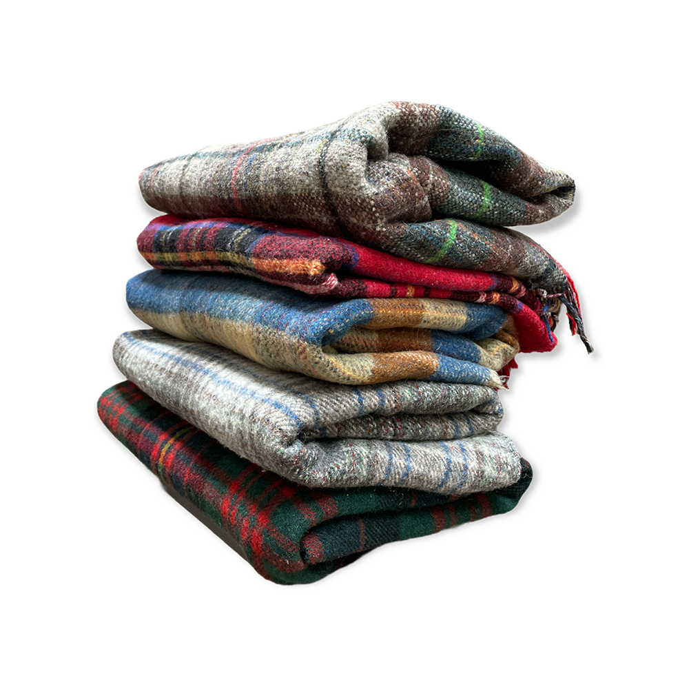 The Highland Vintage Tartan Blanket Array Wedding and Event Hire