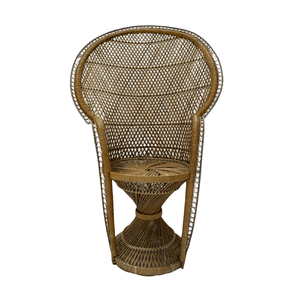 The Plano Cane Peacock Chair Array Wedding and Event Hire