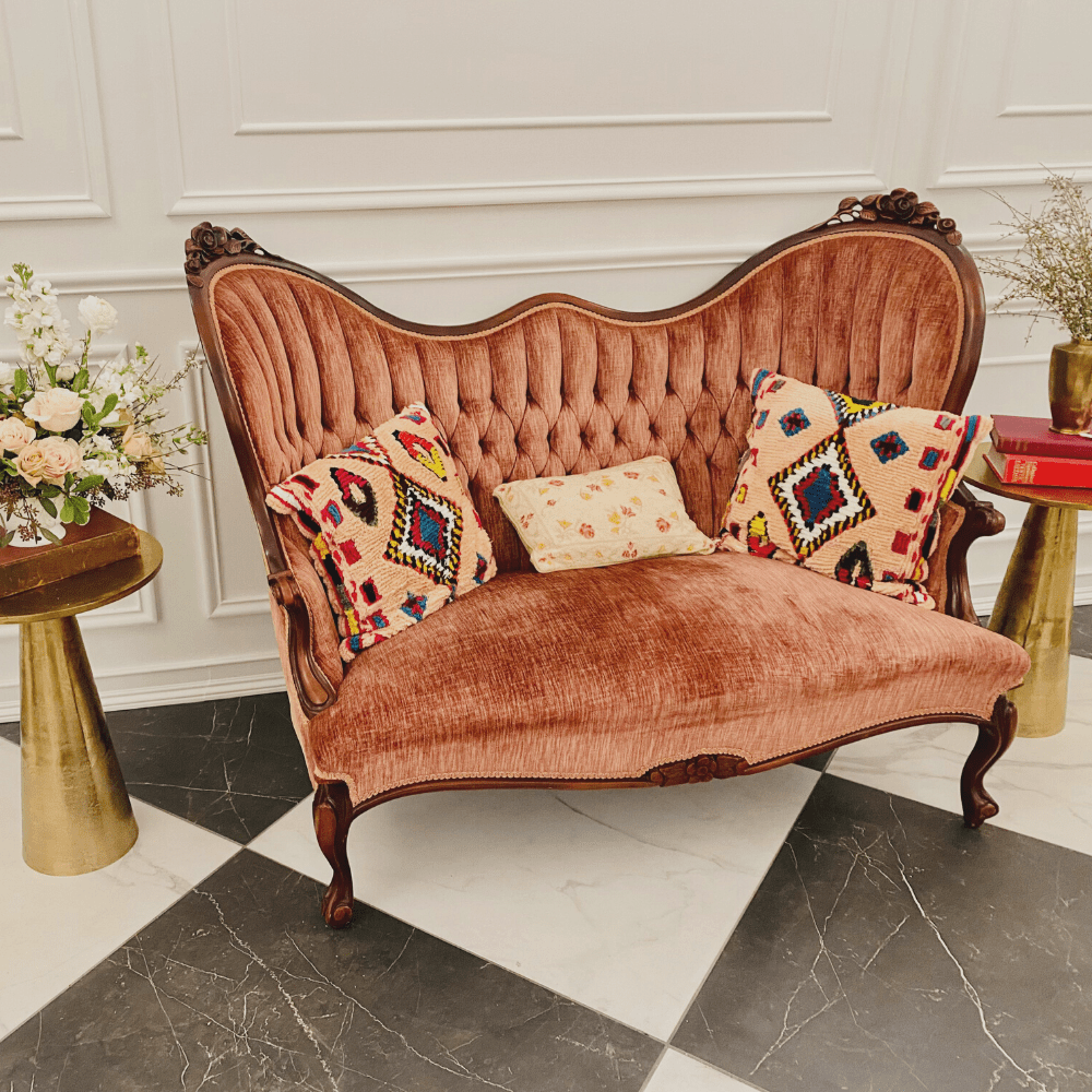 Priss Settee Be Gathered Rentals Huntsville, AL Event Rentals