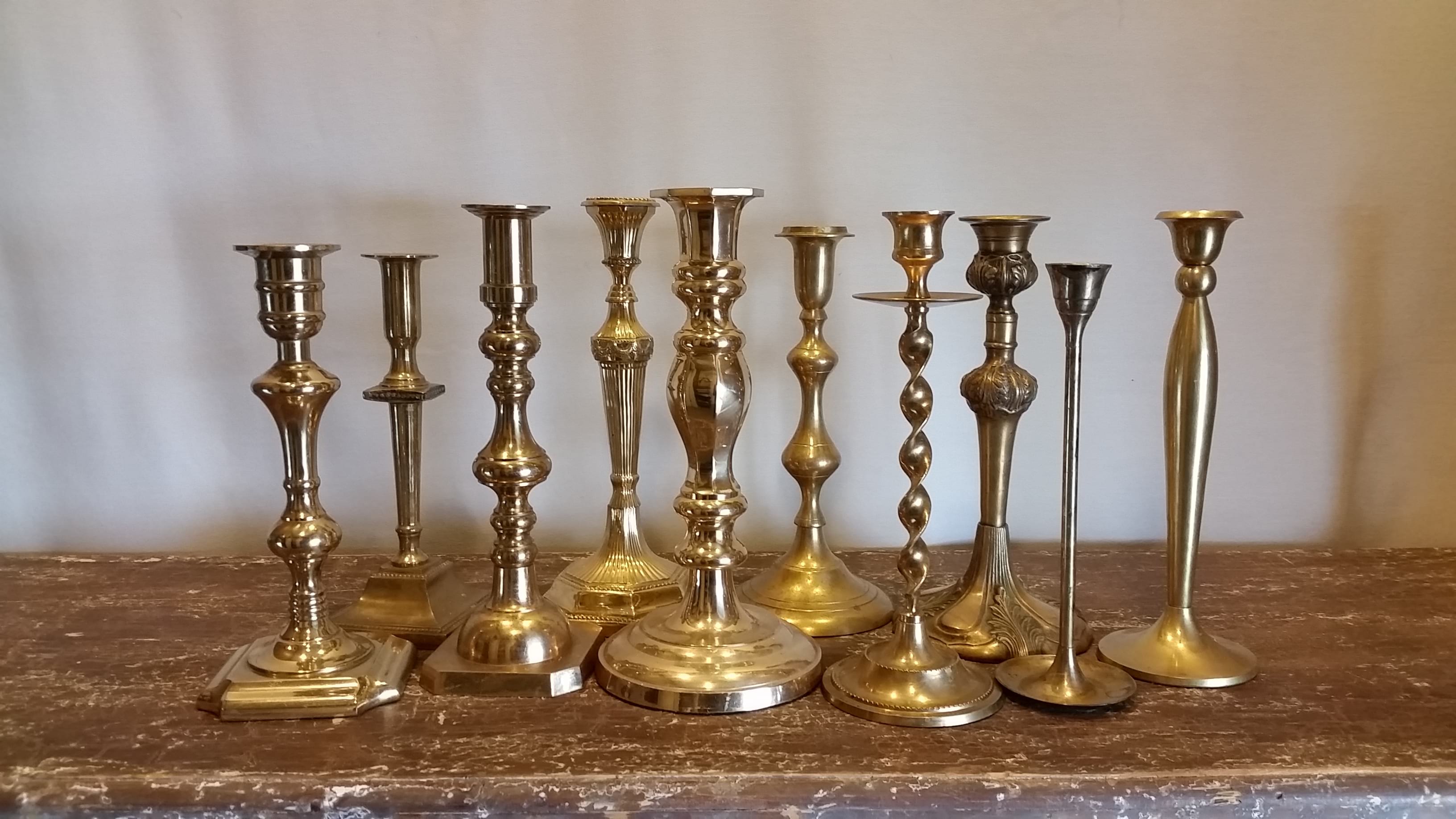 Candlestick Brass Large Assorted Danner and Soli Event Rental