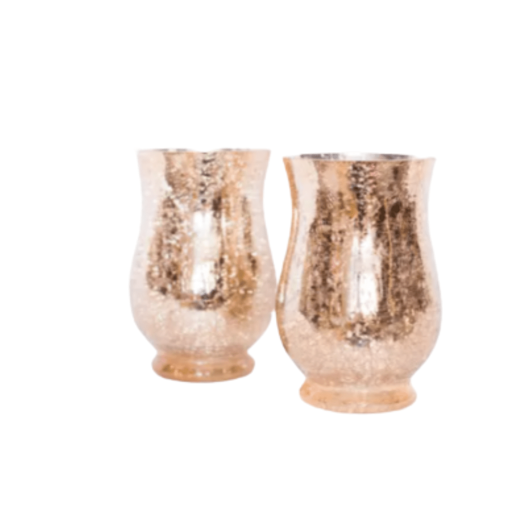 Large Rose Gold Mercury Glass Vases — Greenhouse Picker Sisters