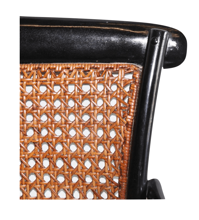 BLACK RATTAN BENCH Prophouse