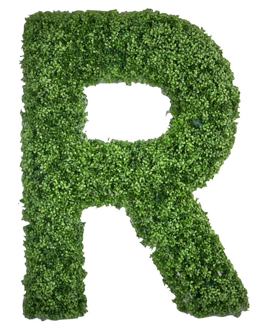 LARGE BOXWOOD LETTERS R Prophouse