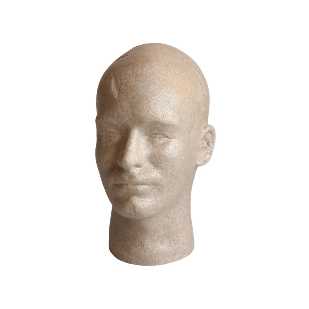 Male Styrofoam Head Relics Rentals