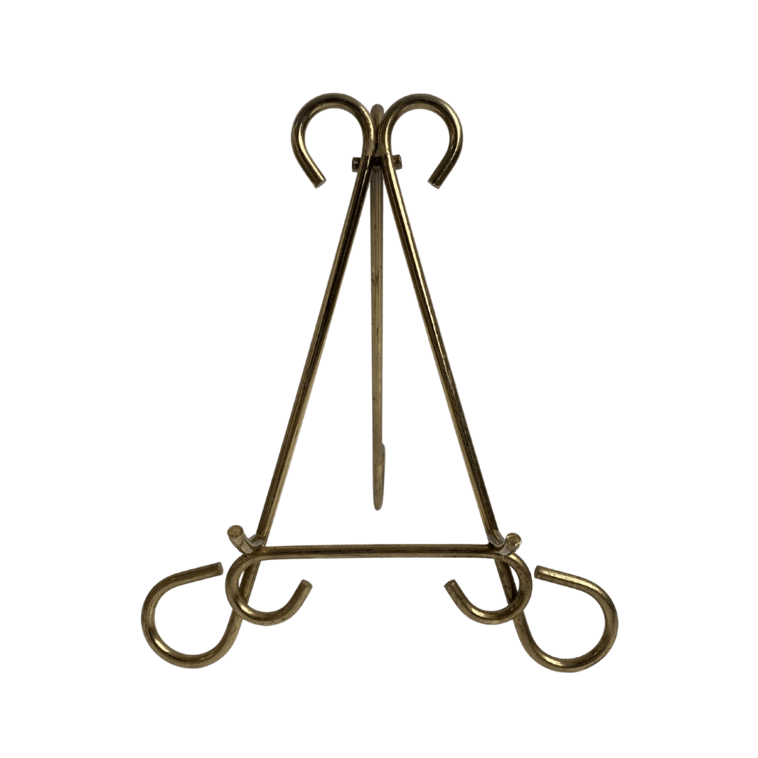 Gold Scroll Tabletop Easel Relics Rentals