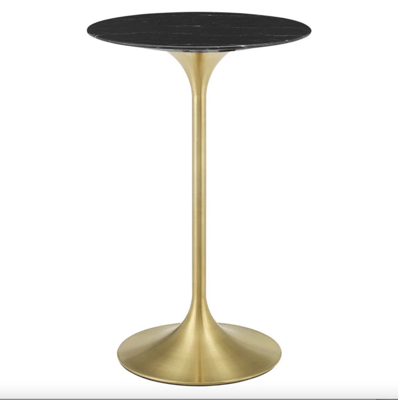 Gold + Black Marble High Top Table Gathered. Boutique Rentals & Events
