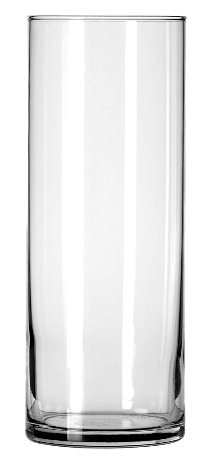 9" Glass Cylinder Gathered. Boutique Rentals & Events
