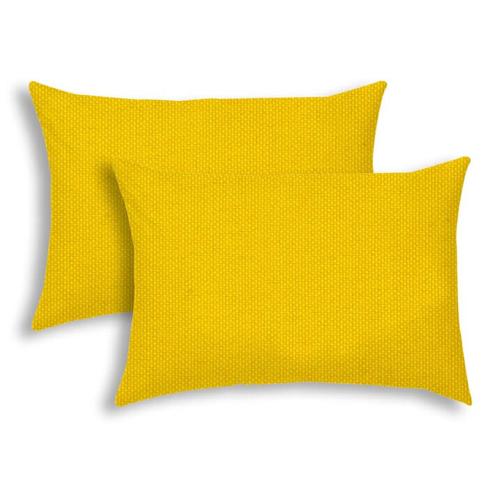 Yellow Lumbar Pillows Uniquely Chic Vintage