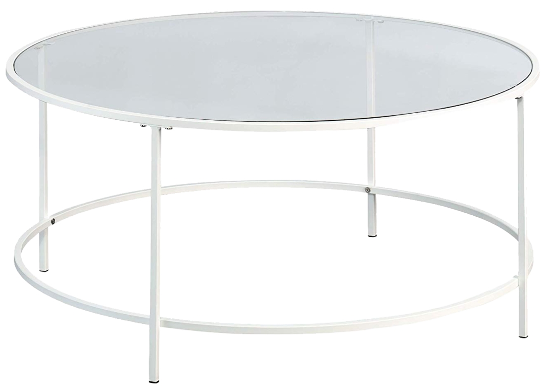 Silver Round Coffee Table Uniquely Chic Vintage