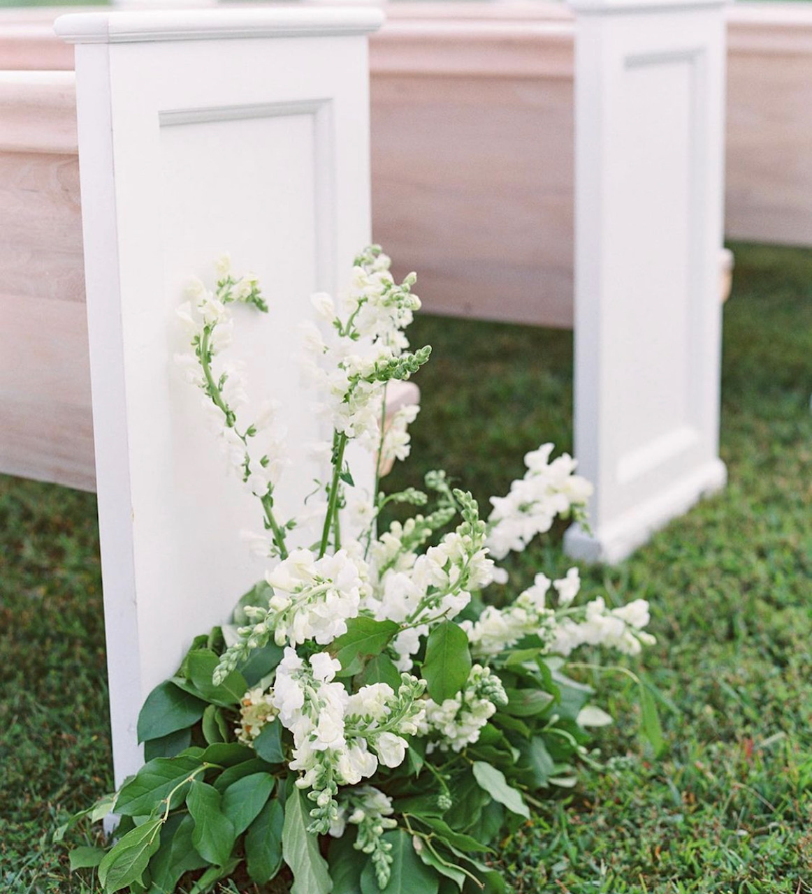 Honey Washed Pews DC Wedding & Event Rentals White Glove Rentals