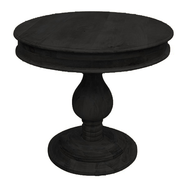 BLACK Everest Pedestal Table DC Wedding & Event Rentals White