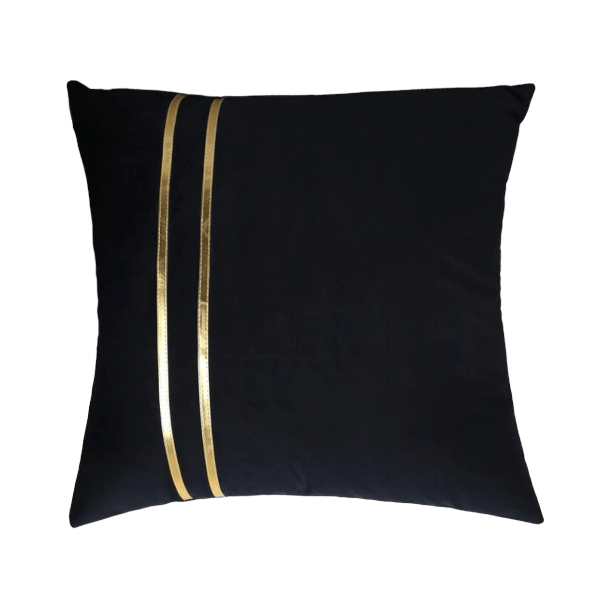 Gold Band Black Pillow DC Wedding & Event Rentals White Glove Rentals