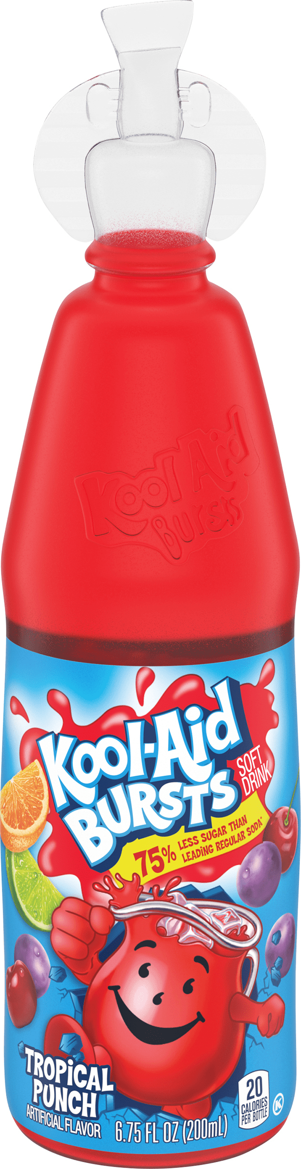 KoolAid Bursts Tropical Punch Soft Drink 6.75 fl oz Bottle Kool Aid