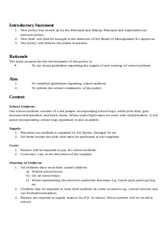 35+ SAMPLE Introductory Statement Templates in PDF | MS Word | Excel